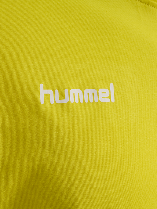HUMMEL GO COTTON T-SHIRT S/S, BLAZING YELLOW, packshot