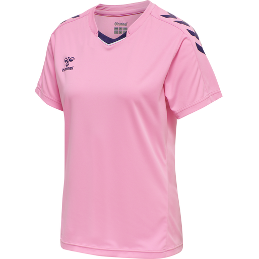 hmlCORE XK POLY JERSEY S/S WOMAN, COTTON CANDY, packshot