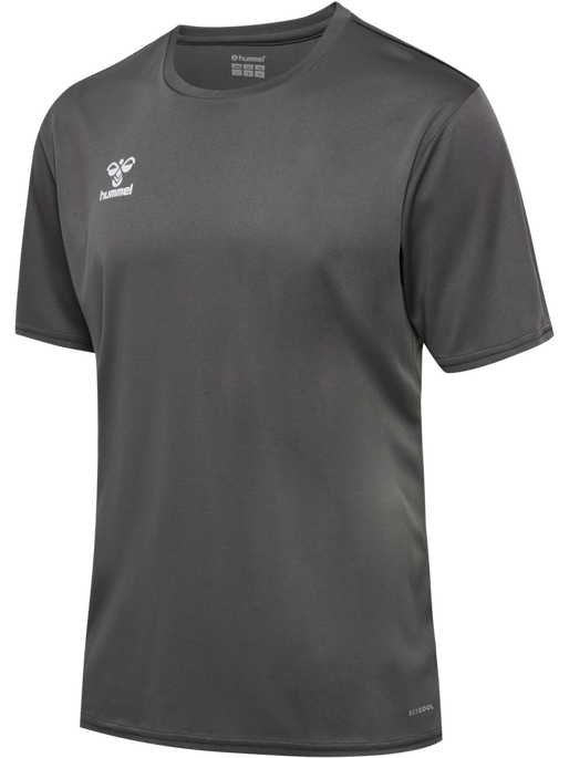 hmlESSENTIAL JERSEY S/S, STEEL GRAY, packshot