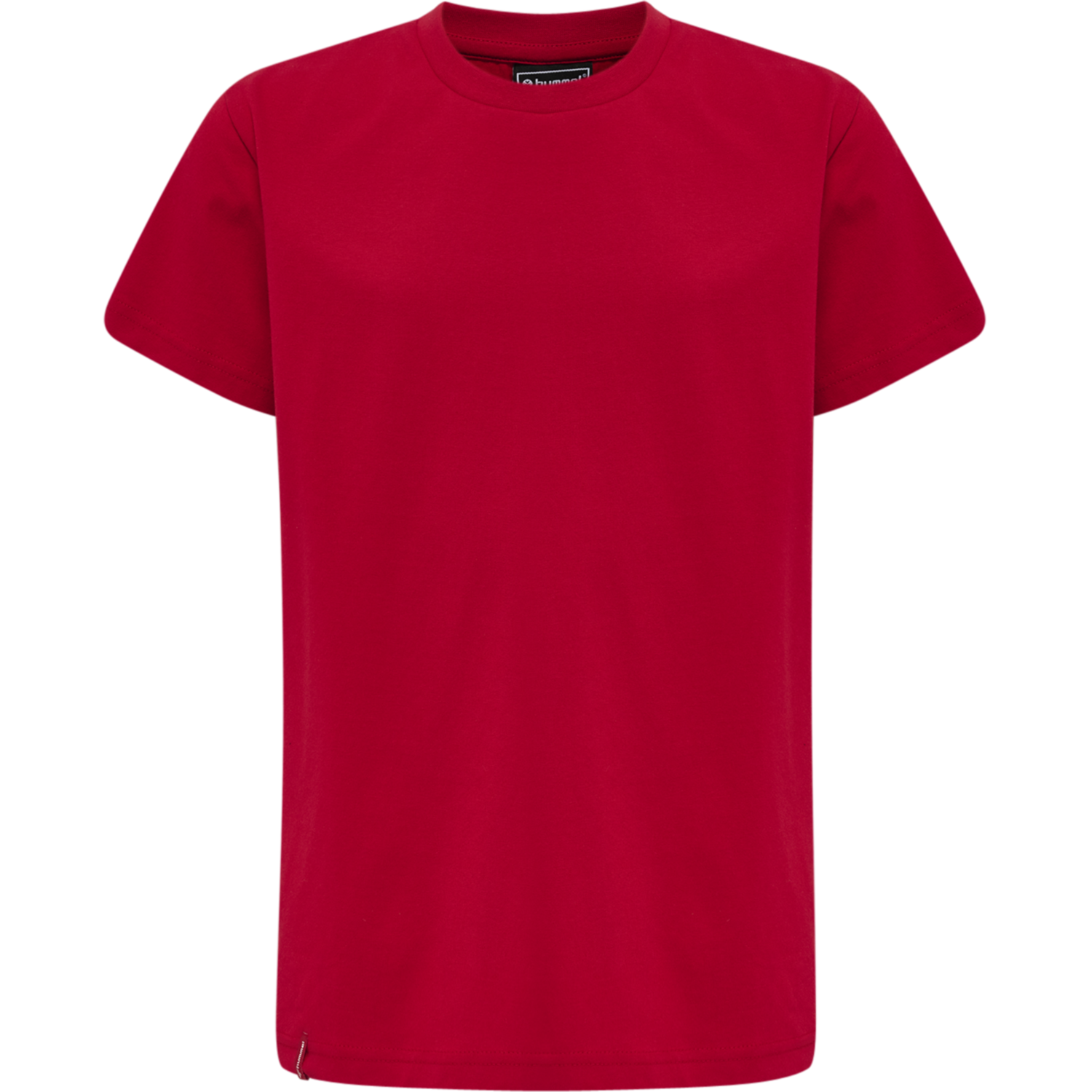 hmlRED BASIC T-SHIRT S/S KIDS, TANGO RED, packshot