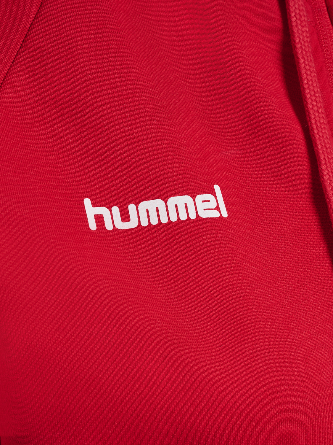 HUMMEL GO COTTON ZIP HOODIE WOMAN, TRUE RED, packshot