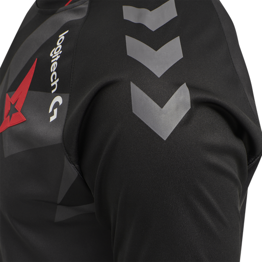 ASTRALIS 20/21 GAME JERSEY S/S_KIDS, BLACK W/LOGO, packshot