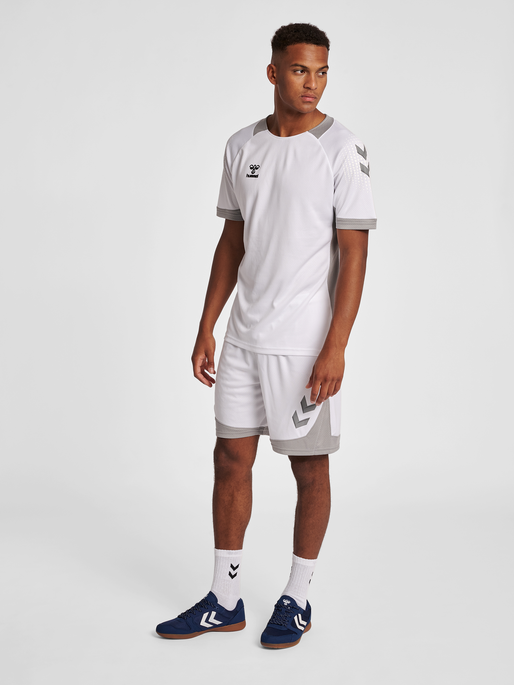 hmlLEAD S/S POLY JERSEY, WHITE, model