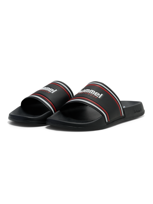 POOL SLIDE RT, BLACK/WHITE/RED POOL SLIDE RT, BLACK/WHITE/RED, packshot