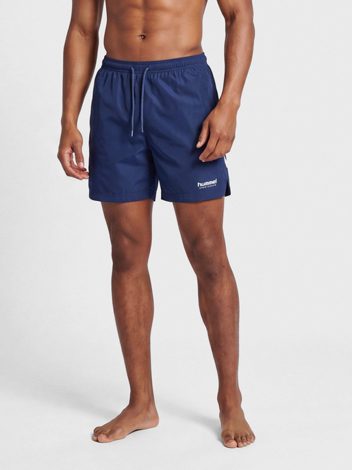 hmlNED SWIM SHORTS, PEACOAT, model