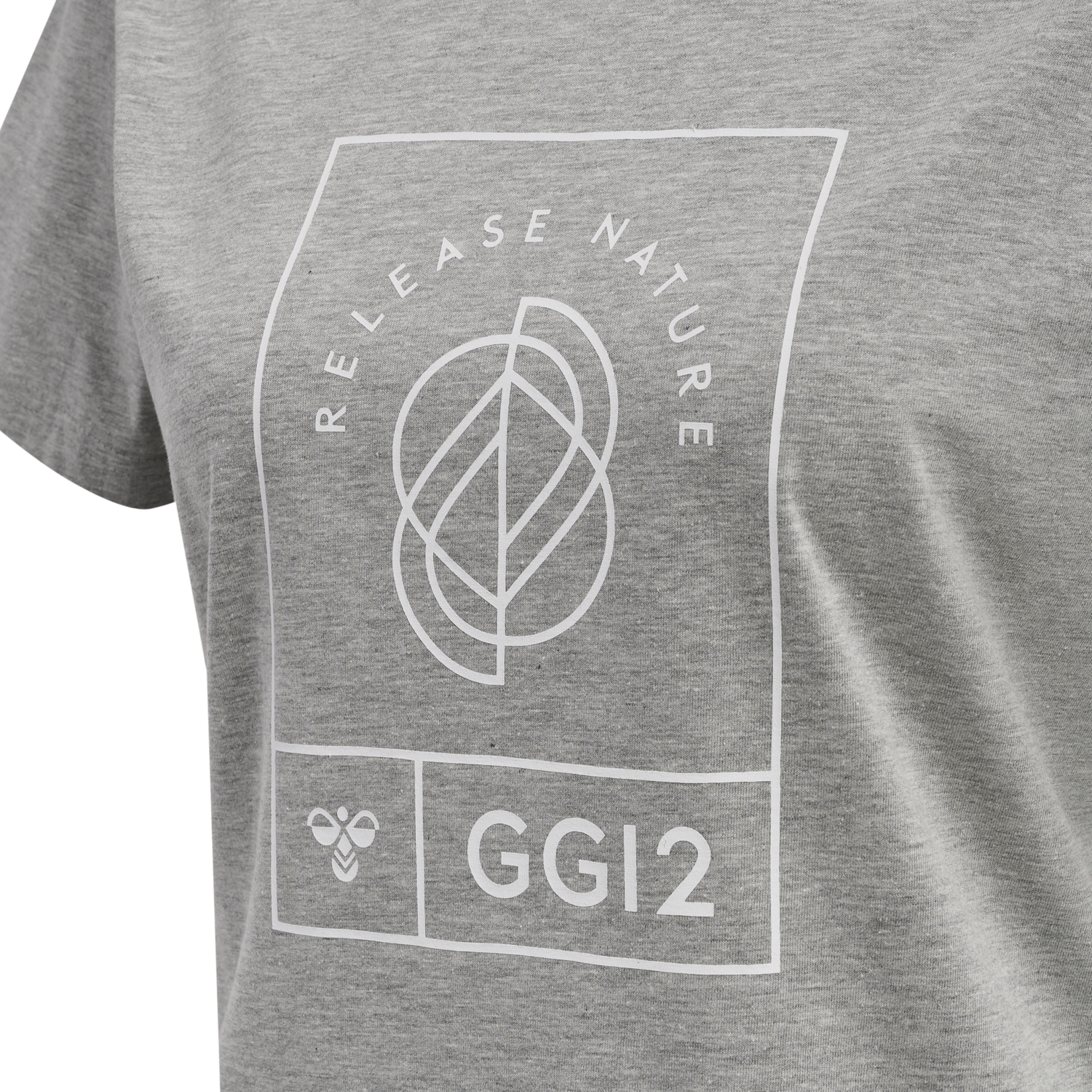 hmlGG12 T-SHIRT S/S WOMAN, GREY MELANGE, packshot