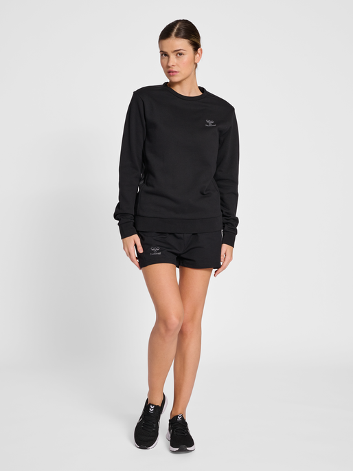 hmlOFFGRID COTTON SHORTS WO, JET BLACK/FORGED IRON, model