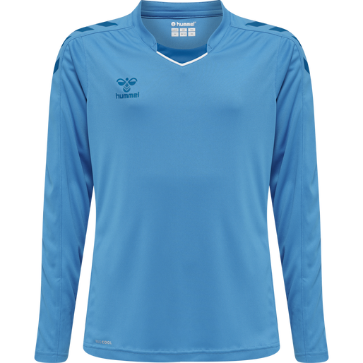 hmlCORE XK POLY JERSEY L/S KIDS, BLUE DANUBE, packshot