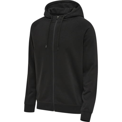 hmlRED CLASSIC ZIP HOODIE, BLACK, packshot