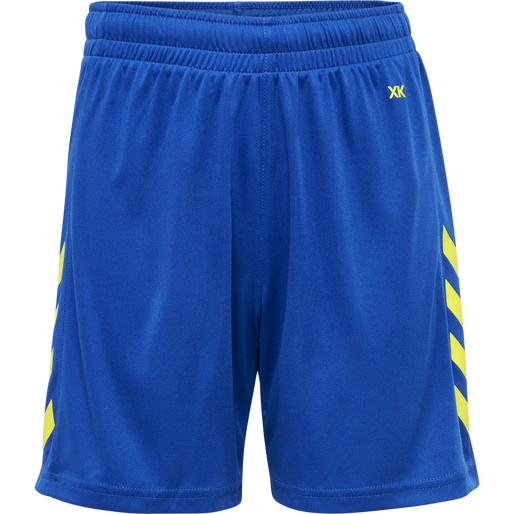hmlCORE XK POLY SHORTS KIDS, TRUE BLUE/BLAZING YELLOW, packshot
