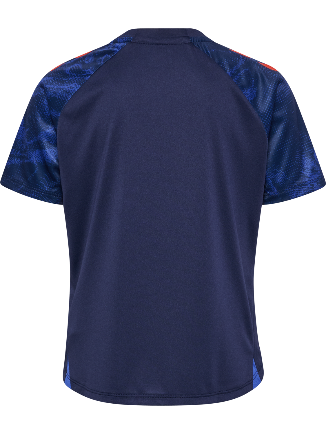 hmlBLAZE26 PRO TRAINING JERSEY KIDS, MARINE/CHERRY TOMATO, packshot