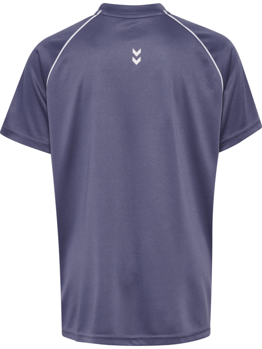 hmlJR GOAL PIPING T-SHIRT S/S, HERON hmlJR GOAL PIPING T-SHIRT S/S, HERON, packshot