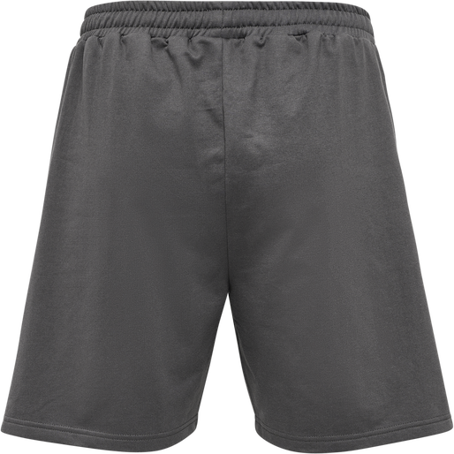 hmlOFFGRID COTTON SHORTS, FORGED IRON/JET BLACK, packshot