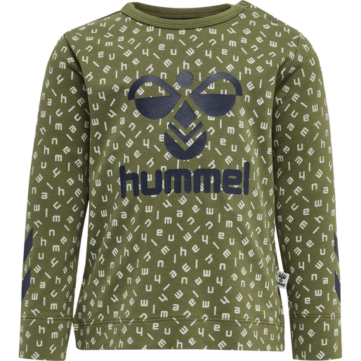 hmlCONNOR T-SHIRT L/S, CAPULET OLIVE, packshot