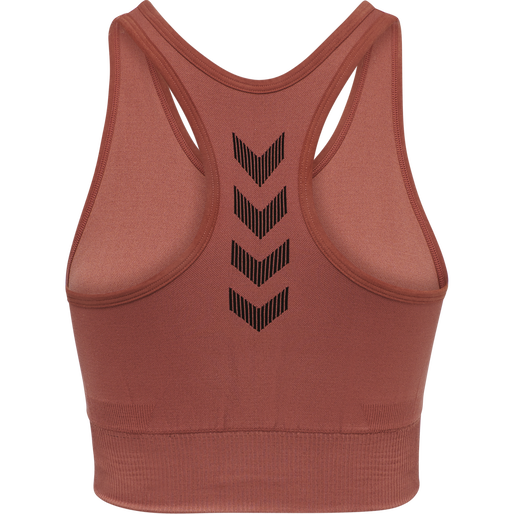 HUMMEL FIRST SEAMLESS BRA WOMAN, MARSALA, packshot