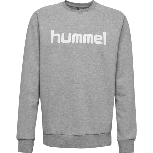 HMLGO KIDS COTTON LOGO SWEATSHIRT, GREY MELANGE, packshot
