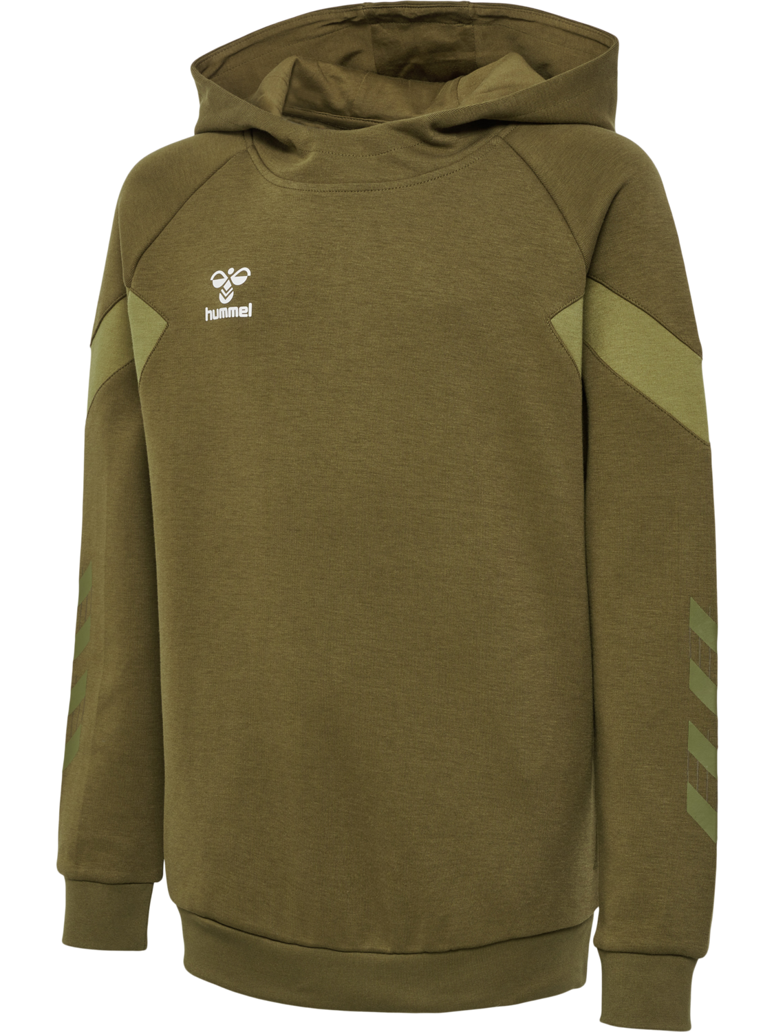hmlTRAVEL SWEAT HOODIE KIDS, MILITARY OLIVE, packshot