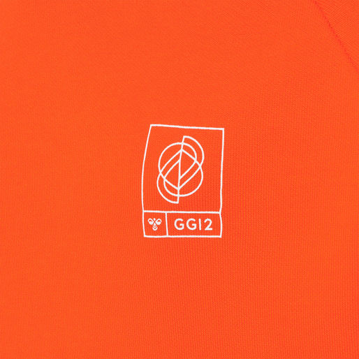 hmlGG12 SWEAT HOODIE KIDS, CHERRY TOMATO, packshot