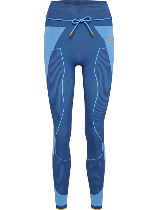 hmlSEAMLESS HIGH WAIST TIGHTS, DUTCH BLUE hmlSEAMLESS HIGH WAIST TIGHTS, DUTCH BLUE, packshot