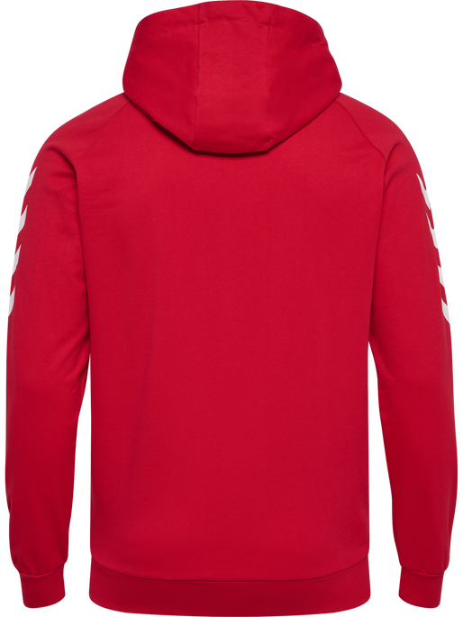 HMLGO COTTON HOODIE, TRUE RED, packshot