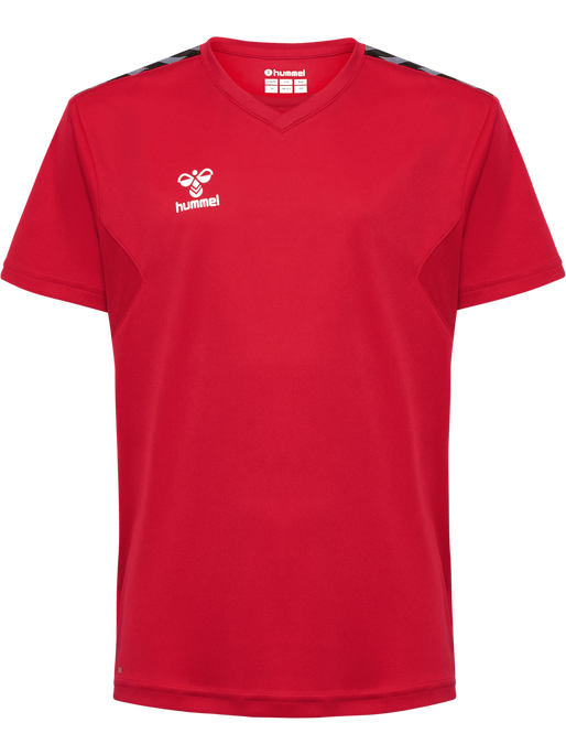 hmlAUTHENTIC PL JERSEY S/S KIDS, TRUE RED, packshot