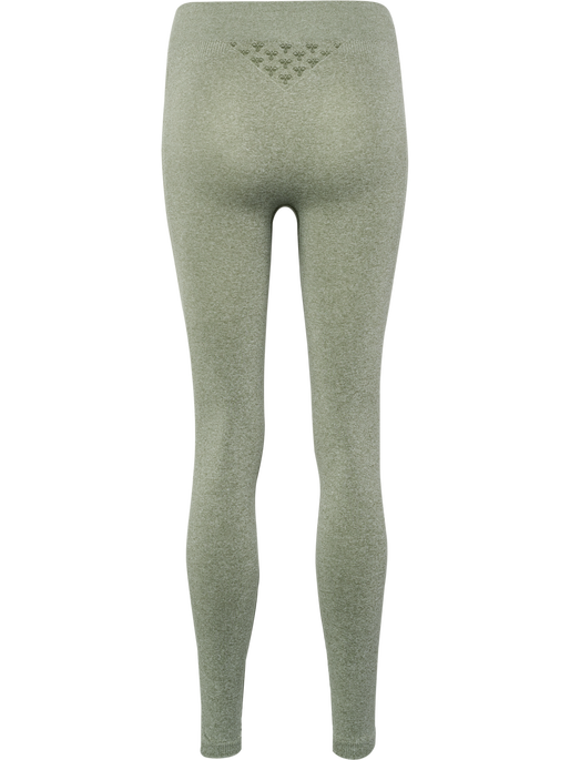 hmlCI SEAMLESS MID WAIST TIGHTS, SEAGRASS MELANGE, packshot