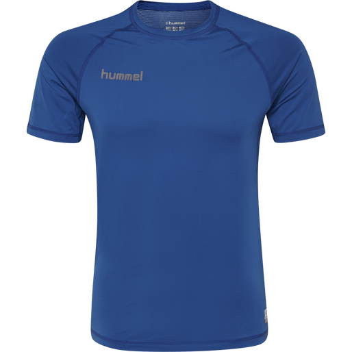 HUMMEL FIRST PERFORMANCE KIDS JERSEY S/S, TRUE BLUE HUMMEL FIRST PERFORMANCE KIDS JERSEY S/S, TRUE BLUE, packshot