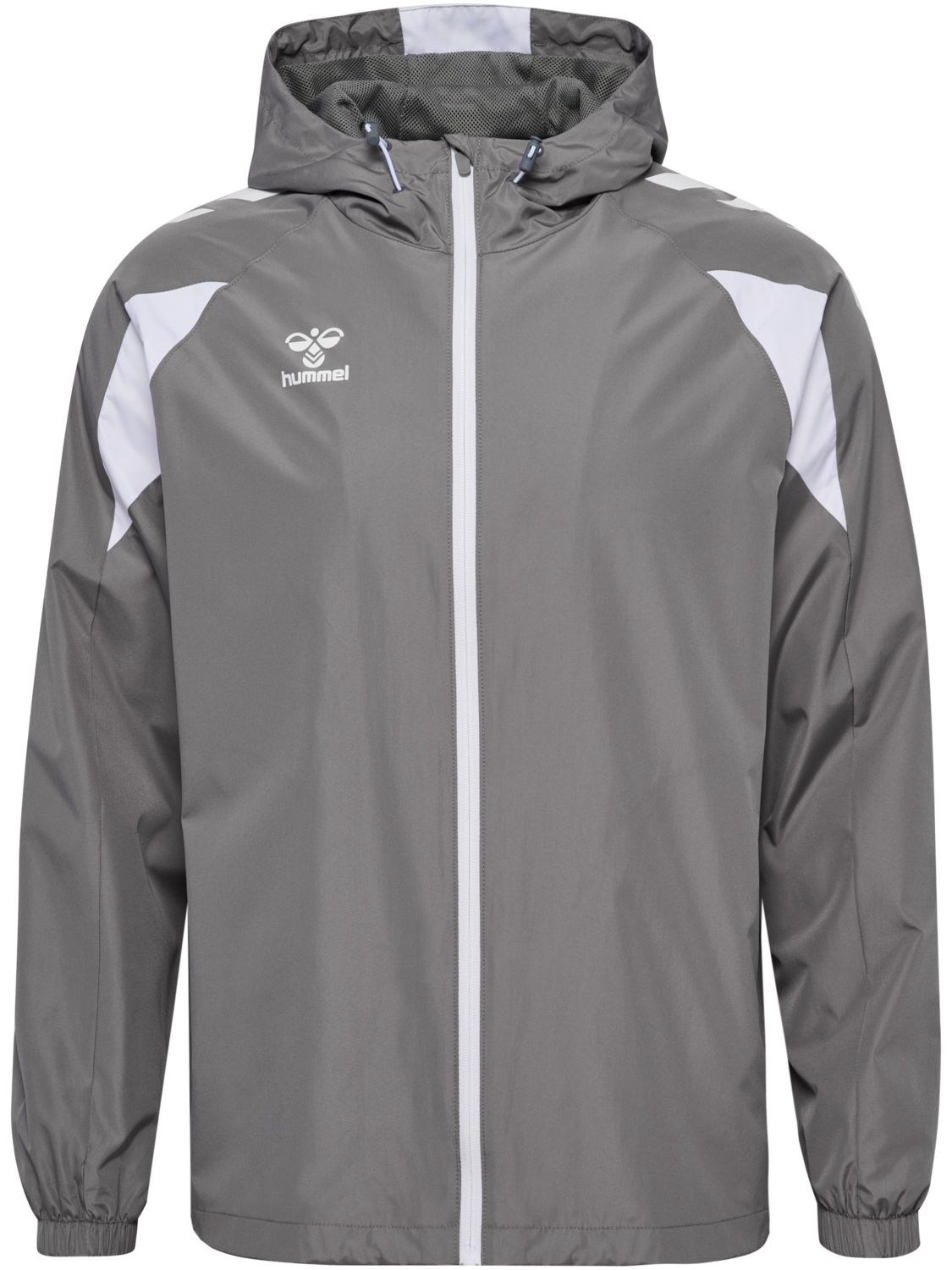 hmlCORE 2.0 ALL-WEATHER JACKET, STEEL GRAY/WHITE, packshot