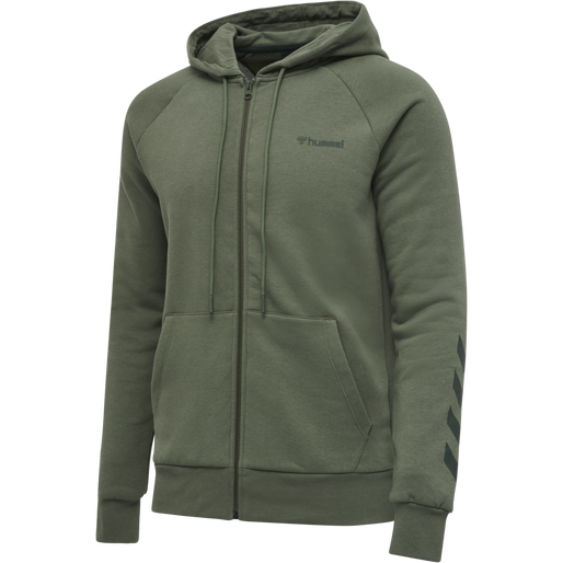 hmlISAM ZIP HOODIE, BEETLE, packshot