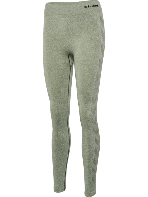 hmlCI SEAMLESS MID WAIST TIGHTS, SEAGRASS MELANGE, packshot