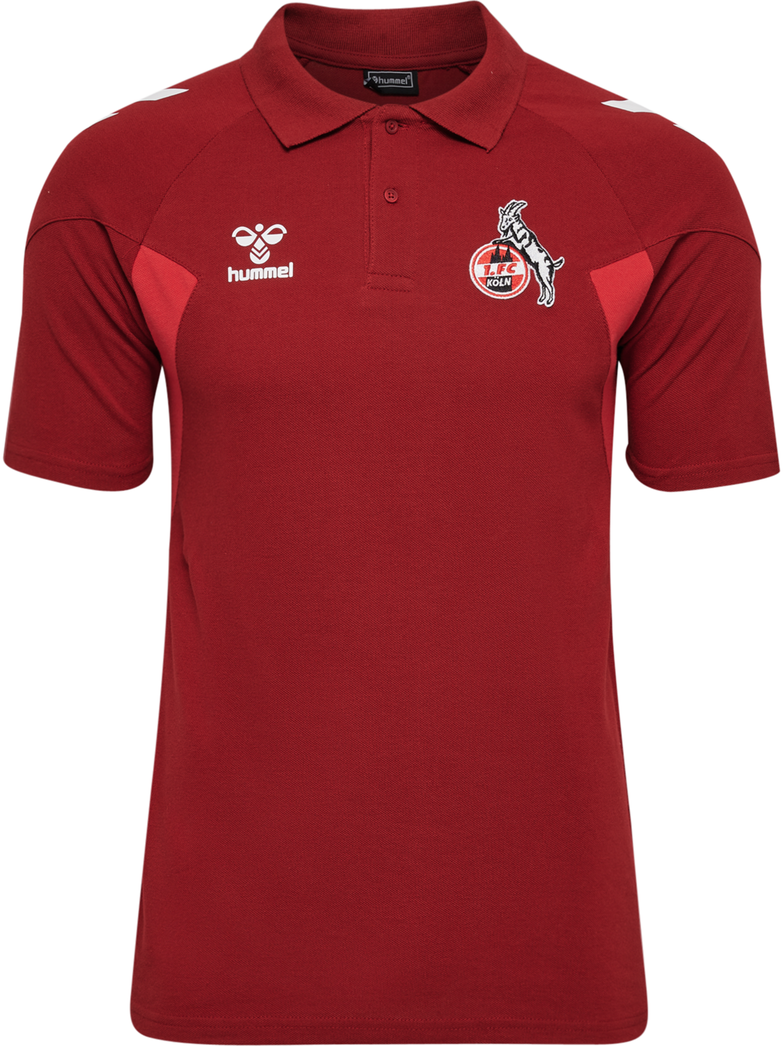 1FCK 23/24 TRAVEL POLO, RED DAHLIA, packshot