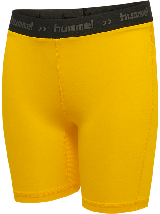 HML FIRST PERFORMAN KIDS TIG SHORTS, SPORTS YELLOW, packshot