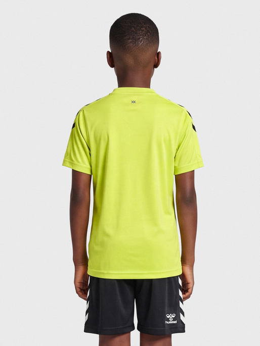 hmlCORE XK POLY JERSEY S/S KIDS, LIME POPSICLE, model