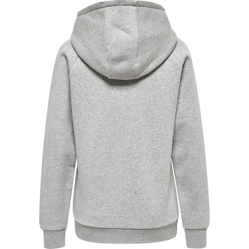 hmlRED HEAVY ZIP HOODIE WOMAN, GREY MELANGE, packshot