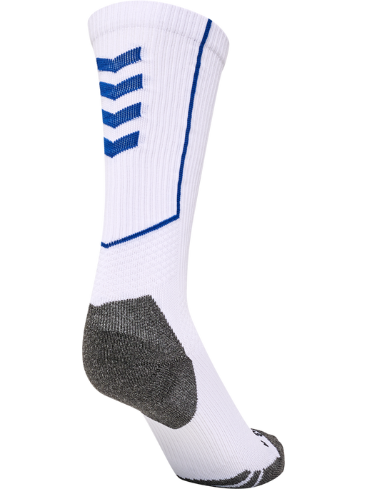 hmlPRO TRAINING SOCKS HIGH, WHITE/TRUE BLUE, packshot