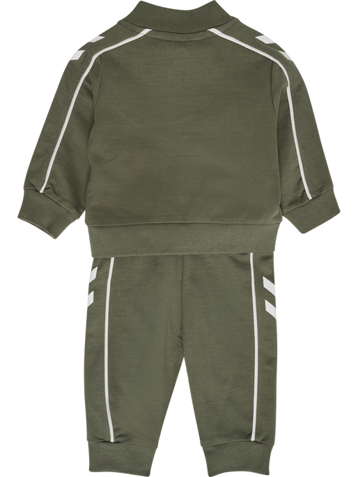 hmlMINI CO REG TRACK SUIT, DUSTY OLIVE hmlMINI CO REG TRACK SUIT, DUSTY OLIVE, packshot
