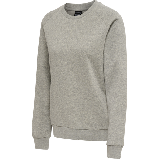 hmlRED CLASSIC SWEATSHIRT WOMAN, GREY MELANGE hmlRED CLASSIC SWEATSHIRT WOMAN, GREY MELANGE, packshot