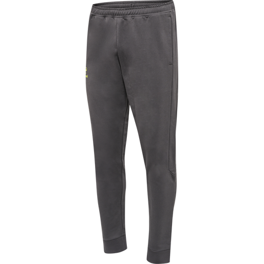 hmlOFFGRID COTTON PANTS, FORGED IRON/DARK CITRON, packshot