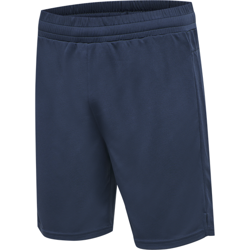 hmlTE TOPAZ 2-PACK SHORTS, BLACK/INSIGINA BLUE, packshot