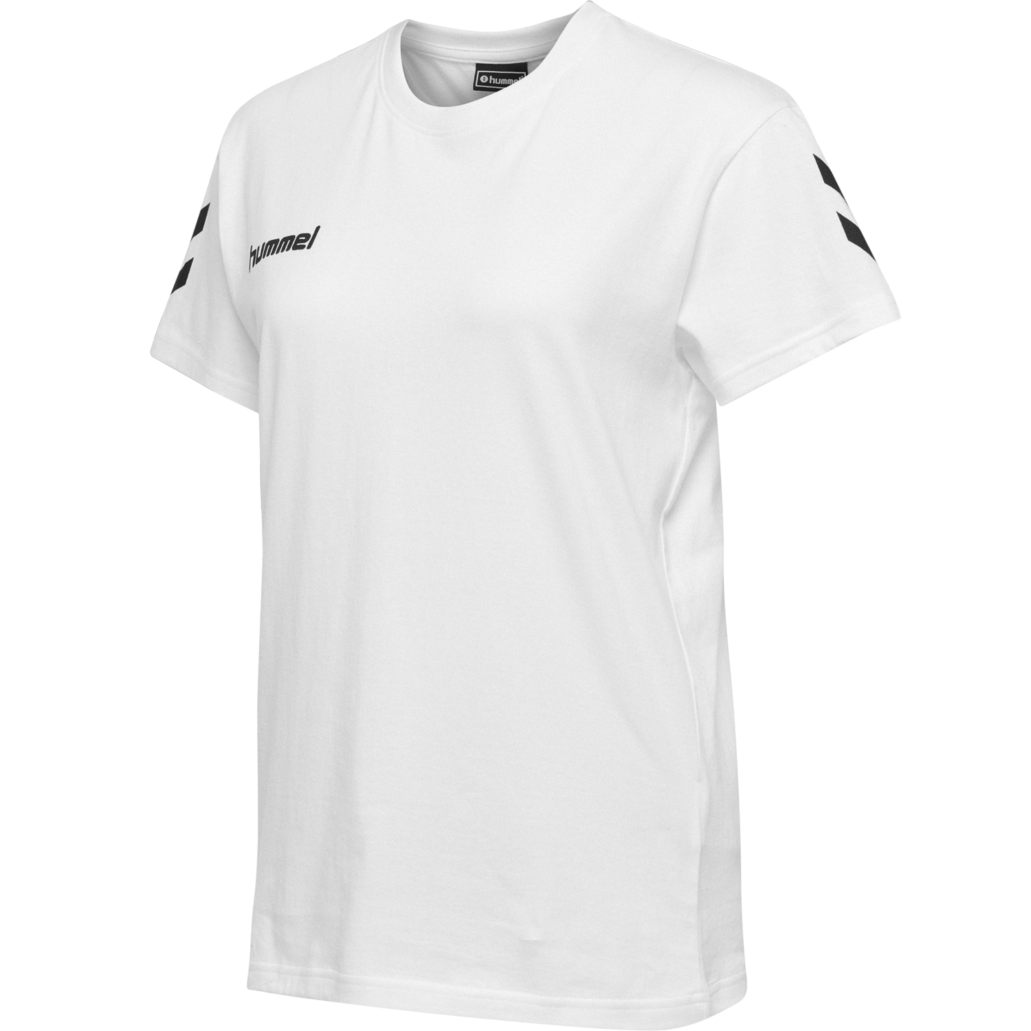 HMLGO COTTON T-SHIRT WOMAN S/S, WHITE, packshot