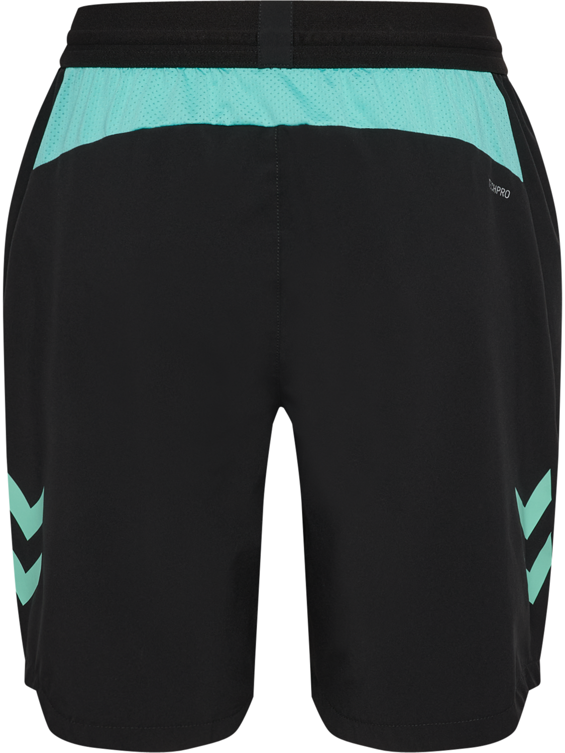 hmlBLAZE 2.0 TRAINING SHORTS KIDS, BLACK/POOL BLUE, packshot
