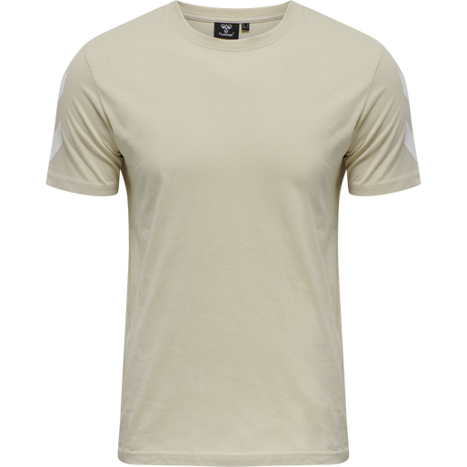 hmlLEGACY CHEVRON T-SHIRT, PUMICE STONE hmlLEGACY CHEVRON T-SHIRT, PUMICE STONE, packshot