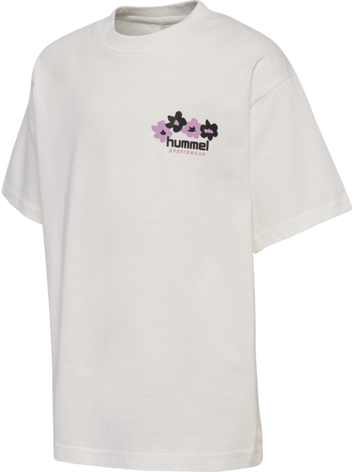 hmlJR LOOSE T-SHIRT S/S STADIUM, BLANC DE BLANC hmlJR LOOSE T-SHIRT S/S STADIUM, BLANC DE BLANC, packshot