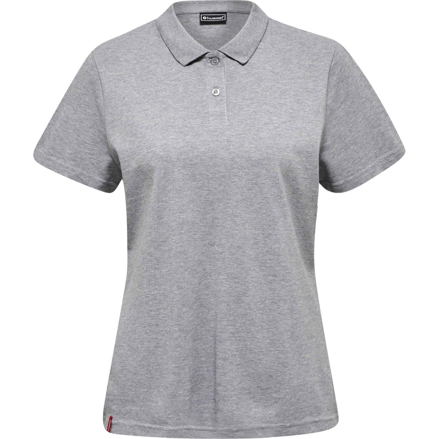 hmlRED CLASSIC POLO WOMAN, GREY MELANGE, packshot