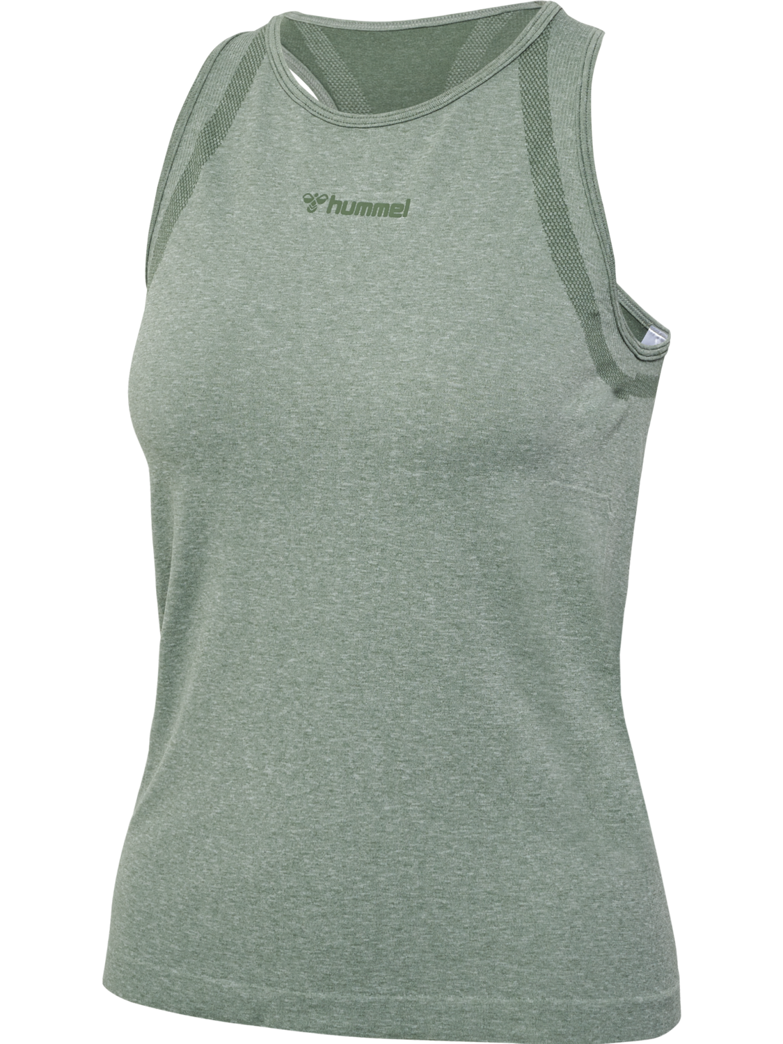 hmlMT HYPER SEAMLESS TANKTOP, SEAGRASS MELANGE, packshot