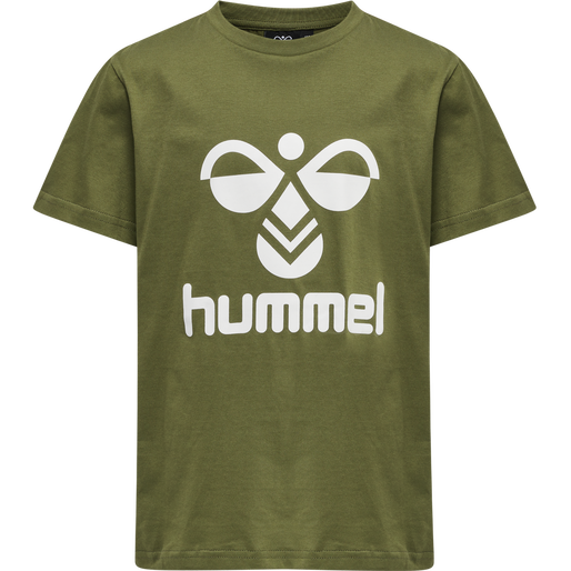 hmlTRES T-SHIRT S/S, CAPULET OLIVE, packshot