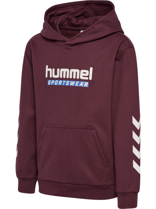 hmlJR LOGO HOODIE, VINEYARD WINE hmlJR LOGO HOODIE, VINEYARD WINE, packshot