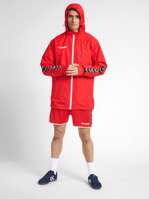 hmlAUTHENTIC ALL-WEATHER JACKET, TRUE RED, model