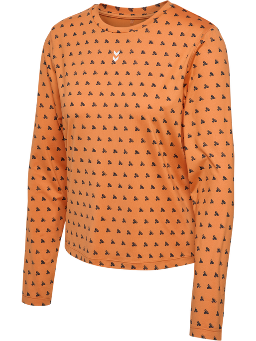 hmlFAST W T-SHIRT L/S, DUSTY ORANGE hmlFAST W T-SHIRT L/S, DUSTY ORANGE, packshot