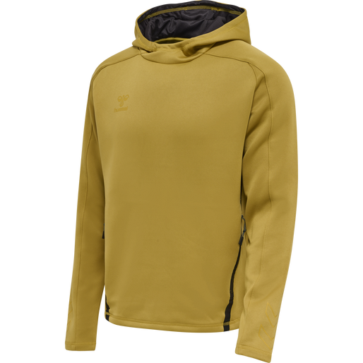 hmlCIMA XK HOODIE, ANTIQUE GOLD, packshot
